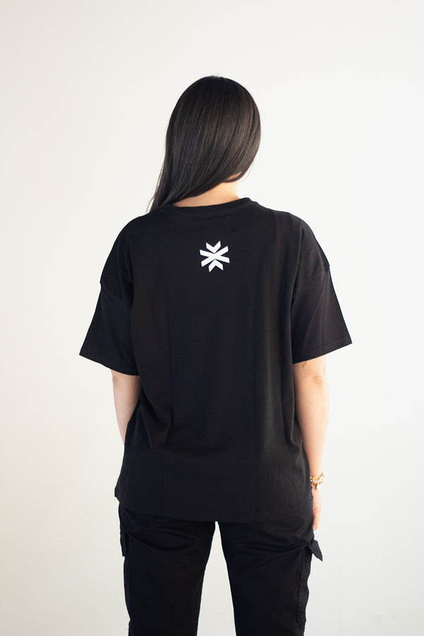 T-Shirt Golden Heart Black