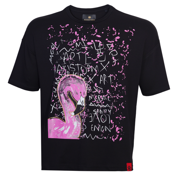 T-Shirt Flamingo Black